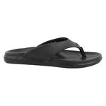 Medifeet Women's Leather Thong Slippers (BLACK, numeric_4)