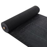 Finderomend Weed Barrier Landscape Fabric, 5oz Weed Blocker Fabric for Ground Cover, Heavy Duty Polypropylene Garden Fabric Weed Blocker Fabric Gardening Mat(5oz-4ft*100ft)