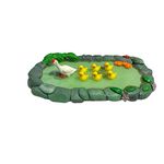 Wonderful Fairy Miniature Garden Decorations Showpiece, Clay Duck Pond Handmade Miniature Accessories (Multicolor...)