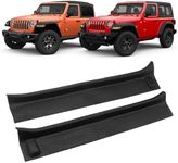 JONGCOVER Door Sill Guards Kit Rubber Door Entry Guards Protector for 2018-2024 Wrangler JL JLU Gladiator JT 2 Door Accessories Parts Door Sill Guards Edge, 2PCS