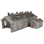 Metcalfe Double Track Engine Shed - Stone Oo/Ho Gauge