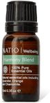 Natio Australia Wellbeing Pure Essential Oil Blend - Harmony 10ml - Soothing Lavender, Orange & Chamomile for Balance & Wellbeing - 100% Pure Essential Oil Blend - Made in Australia