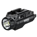 Feyachi HL-20 Pistol Light 1000 Lumen Upgrade LED Weapon Light Compact Rail Mounted Handgun Tactical Flashlight Rail Locating Keys for Picatinny