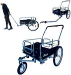 The Original Booyah’s Cargo Stroller and Bicycle Bike Trailer Suspension Beach Sport Cart with Cup Holder Organizer.