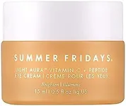 Summer Fridays Light Aura Vitamin C + Peptide Eye Cream - Brightening Under Eye Cream - Illuminating and Hydrating Eye Cream for an Illuminated Appearance (0.5 Fl Oz)