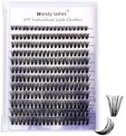 Cluster Lashes Individual 40D Lash Extensions C/D Curl Wispy DIY Lashes 8-16mm Mixed Length Lashes Cluster Comfortable Reusable Eyelash Extensions for Beginners(40D-D,8-16mm Mixed)