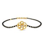 Kisna 14K Yellow SI Diamond Gold Mangalsutra Bracelet for Women | Acacia