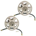 Suncast Suncast SWA100 100 Ft. Wall Mount Garden/Yard Hose Reel Side Winder (2 Pack)