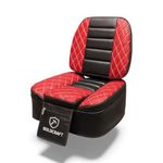 Maya Premium Red Universal Tractor Seat Cover Heavy-Duty Waterproof & Dustproof Cushion Protector | Fits All Models | Anti-Slip Design, PU Leather | Farm, Garden & Lawn T R A C T O R Seat Cover