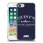 Head Case Designs Officially Licensed Jaws Quint's Shark Charter I Key Art Soft Gel Case Compatible With Apple iPhone 7/8 / SE 2020 & 2022