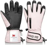 Odtmger Warm and Breathable Snow Gloves - Waterproof and Anti-Slip Ski Gloves for Boys & Girls, Men & Women
