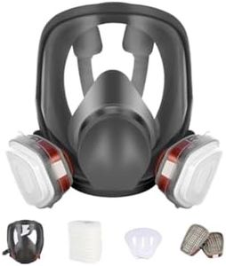 Reusable Respirator full Face Gas Cover, Organic Vapor Mask and Anti-fog, for Painting, mechanical polishing, logging, welding, Against Dust, Staining, Sanding & Cutting