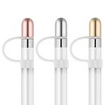 DD Compatible with Apple Pencil Cap Magnetic, Aluminum Anti-Lost Apple Pencil Lid Replacement (3 in a Pack)