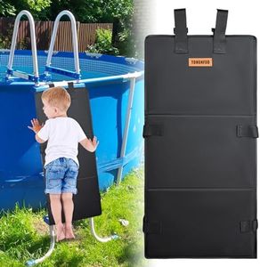 Pool Ladder Guard 18.7 x 48.4in, Pool Ladder Cover to Prevent Children from Climbing Ladders and Falling into The Pool, Bunk Bed Ladder Cover Pad, Bunk Bed Ladder Guard Protector