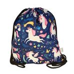 D&M Decor Kids Cartoon Animal Traveling School Bag Drawstring Sack for daily use and birthday return Gift/Backpack For All Age Group/Size -15x13.5