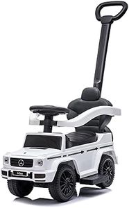 Best Ride On Cars Mercedes G-Wagon 3 in 1 Push Car, White