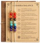 7 Chakra Stones Bracelets, 2pcs Handmade Natural Carnelian Crystal Adjustable Bracelet with Wish Card - Braided Beaded Rainbow LGBTQ Bracelet Healing Anxiety Anklet Jewelry Set Yoga Reiki Gift