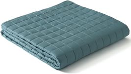 YNM Cooling Weighted Blanket, Rayon Derived from Bamboo with Premium Glass Beads (Green,152CMx203CM,9kg), Suit for One Person Use on Double & King Bed