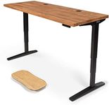 Uplift Desk African Mahogany Wide P