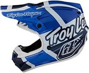 Troy Lee Designs SE4 Polyacrylite Midnight Motocross Helmet W/MIPS - Full Face Offroad Motorcycle Dirt Bike ATV Powersports Dual Sport Racing Helmet - Mens Womens Unisex (Blue, MD)