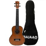 Vault Performer Pro 24" All Solid Mahogany Premium Concert Electro Acoustic Ukulele with Gig-Bag