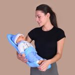 HOOPA Infant Carrier Blue | Baby Carrier, Reclined Carrier, Feeding Pillow (Blue)