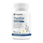 Trexgenics THYROFREE Comprehensive Thyroid Support with Ashwagandha 5%, Natural Herbs, Tyrosine, Magnesium, Iodine, Vitamin C, B-Complex, D3, Zinc,Selenium & Chromium (60 Veg. Capsules) (Pack of 1)