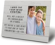 Mancheng-zi I Would Fight a Bear for You Cousin Picture Frames, Cousin Gifts, Best Cousin Gifts for Women, Gifts for Cousins Female, Cousin Gifts from Cousin, Cousin 4x6 Picture Frame