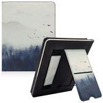 GOVTVA Stand Case for 6.8" Kindle Paperwhite (11th Generation-2021) and Kindle Paperwhite Signature Edition with Hand Strap / Auto Sleep & Wake / Magnetic Closure (Misty Forest)