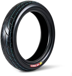 Garvee Rear Motorcycle Tire 130/80-17, Tubeless 4PR 65S, Street Tire, Black Wall, High Performance for Cruiser & Touring, Enhanced Grip, Long Wear, Fits 17" Rims
