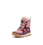 SOREL Children's Whitney ll Plus Lace Waterproof Boot, Dazed Mauve/Epic Plum, 6 Big Kid