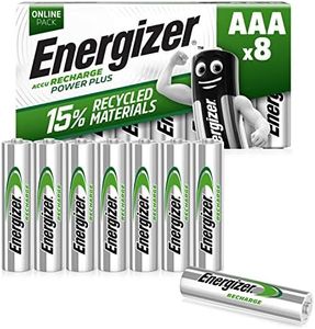 Energizer Piles Rechargeables AAA, Recharge Power Plus, Lot de 8