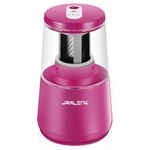 JARLINK Electric Pencil Sharpener, Heavy-Duty Helical Blade to Fast Sharpen, Auto Stop for No.2/Colored Pencils(6-8mm), USB/Battery Operated in School Classroom/Office/Home (Purple)