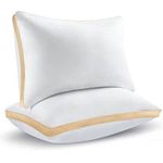 Sofslee Pillows 2 Pack Sleeping Pillows Pack of 2 Soft and Fluffy Hotel Pillows for Sleeping, Bed Pillow 100% Hypoallergenic, Suitable for Back and Side Sleepers Standard Size 42 x 70cm