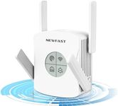 1800 Mbps WiFi 6 Range Extender, Broadband Dual Band 2.4/5GHZ WiFi Range Extender WiFi Booster, 1 x Gigabit Port, WiFi Booster Range Extender, AP/Router/Client/Repeater/bridge Mode, WPS, UK Plug