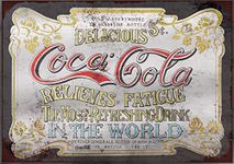 Coca Cola Coke inspired Vintage Retro Man Cave Bar Pub Shed Novelty Gift Aluminium Metal Tin Wall Décor Sign