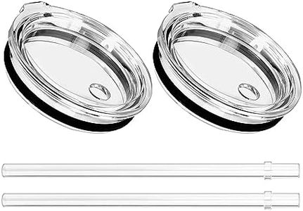 20 oz Tumbler Straw Lid, Replacement Lids Compatible for YETI Rambler 16/20 oz Stackable Cup, 24 oz Mug, 25 oz Straw Mug, BPA Free and Shatter-proof Travel Tumbler Top Lids Cover