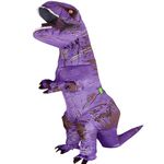 Rafalacy Dinosaur Costume for Adult Inflatable T-REX Costume Funny Halloween Dinosaur Costume Party Cosplay Fancy Dress Jumpsuit