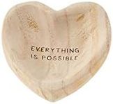 Mud Pie Possible Wood Heart Trinket, 5" x 5"