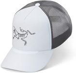 Arc'teryx Bird Trucker Curved Brim Hat | Light Breathable Trucker Hat with Our Bird Logo | Daybreak/Graphite, One Size