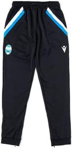 S.P.A.L. S.R.L. Men's Training Pants, Black/White/Light Blue, XXL