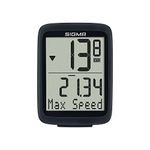 SIGMA Sport BC 10.0 WR Wired Bike Computer with Numerous Functions, Bike Computer, Easy to Use with Large Buttons and a Clear Display, One Size, Black/white