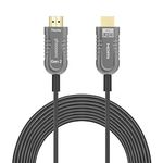 Gen 2 Certified 8K Fiber Optical HDMI 2.1 Cable Ultra High Speed HDMI Cable 50FT 15M 48Gbps phoossno HDR eARC HDCP2.2 2.3 Support 4K 120Hz 8K60Hz Compatible with PS5 Xbox RTX3080/3090/LG C9/B9