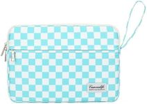 Canvaslife Laptop Sleeve Case Cover with Pocket for MacBook Pro 14 inch and 14 inch-14.4 inch HP, Lenovo, Dell, ASUS, Acer Notebook Computer (Ice Blue Checker)