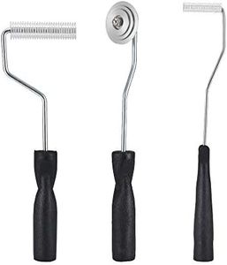 Fiberglass Roller Tools Kit, 3pcs Fiberglass Resin Laminating Bubble Roller Set for Tub Shower Bathtub Boat Repair