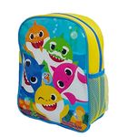 Luggage & Bag Official Licensed Kids Boys & Girls School Backpack With Side Mesh Pocket (Baby Shark)