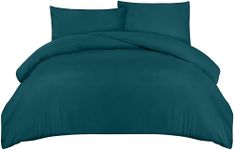 Utopia Bedding Duvet Cover Double - Pack of 10 - Soft Microfibre Polyester - Bedding Quilt Cover Set with Pillow cases (Teal)