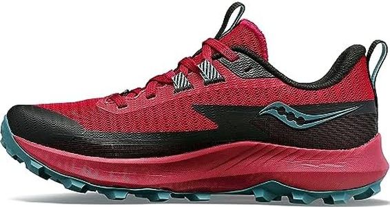 Saucony Womens Peregrine 13 Trail Running Shoe, Berry/Mineral, 8 US