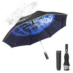 Cooloutdoors Compact Light Weight Automatic Open and Close Mini UV Protection Folding Rain Windproop Umbrellas for Travel,Golf,Fishing with Sturdy Handle for Kids Woman,Man with Colorful Options