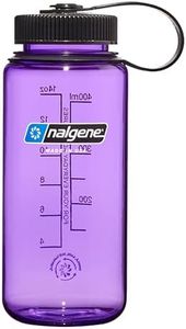 Nalgene Sustain Tritan BPA-Free Water Bottle Made with Material Derived from 50% Plastic Waste, 16 OZ, Wide Mouth, Purple